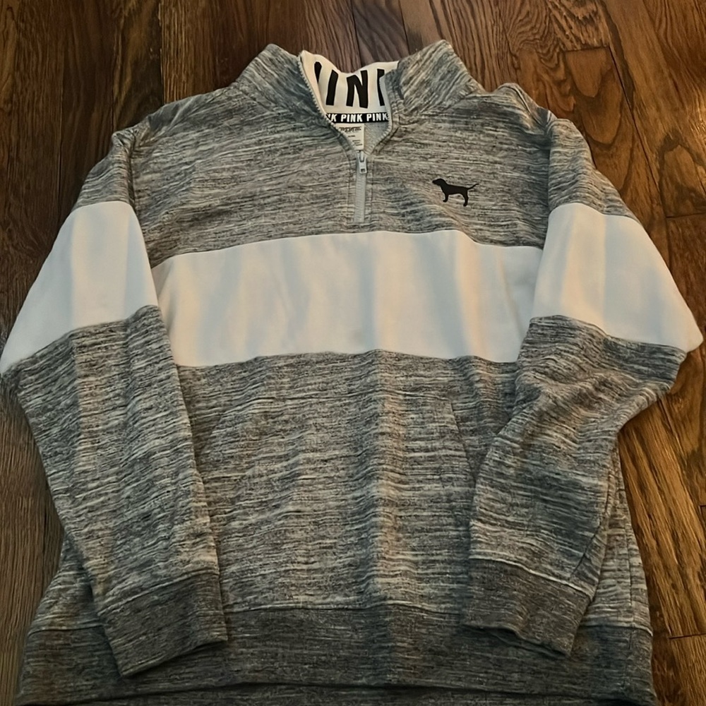 PINK half zip sweatshirt